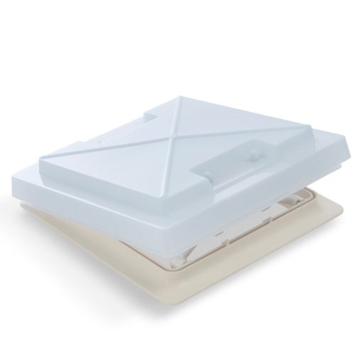 Hota de acoperis cu plasa de tantari 280 x 280 mm – sticla matata – cadru interior Bej