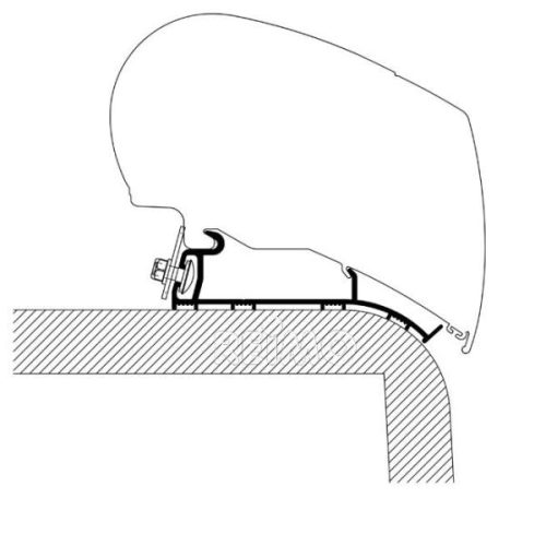 Accesoriu copertine pentru rulote Hymer Adaptor autocaravane L:4,50 m