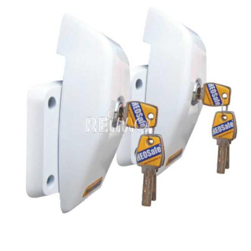 Încuietoare pentru asigurarea ușilor glisante, spate și cu balamale – set de 2