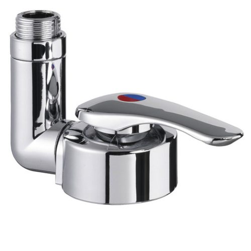 Baterie de masă Twist crom cu comutator