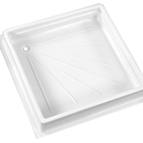 Cadă de duș 600 x 600 x 102 mm – Nu se poate scurta – Din ABS – Alb