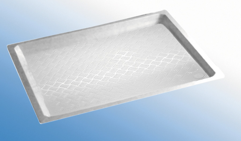 Cadă de duș din plastic alb, 915 x 820 x 53 mm