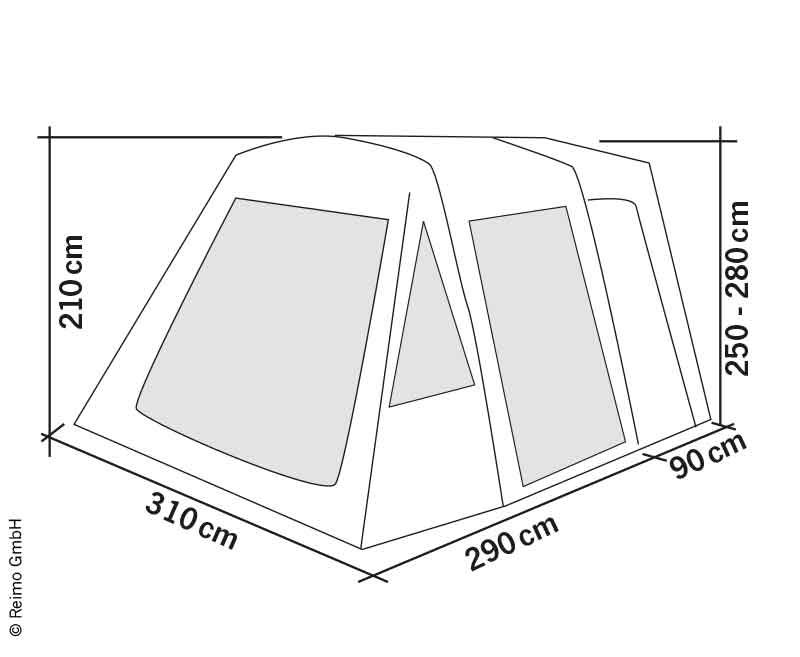 Copertina gonflabila pentru caravana Tour Breeze Air L - imagine 7